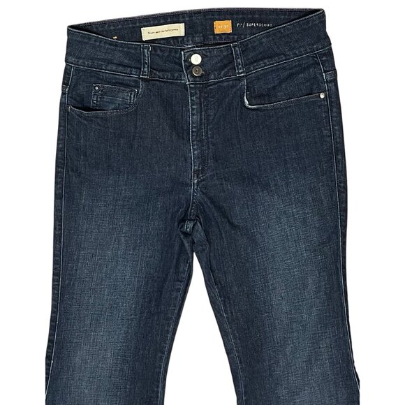 Pilcro Anthropologie Jeans Women Size 31 Flare Bootcut Dark Wash Denim Stretch - Picture 15 of 16